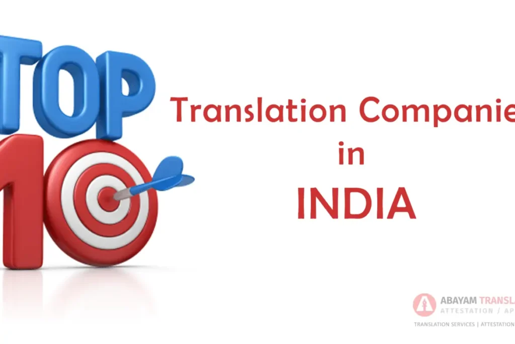 Top 10 translation companies in India