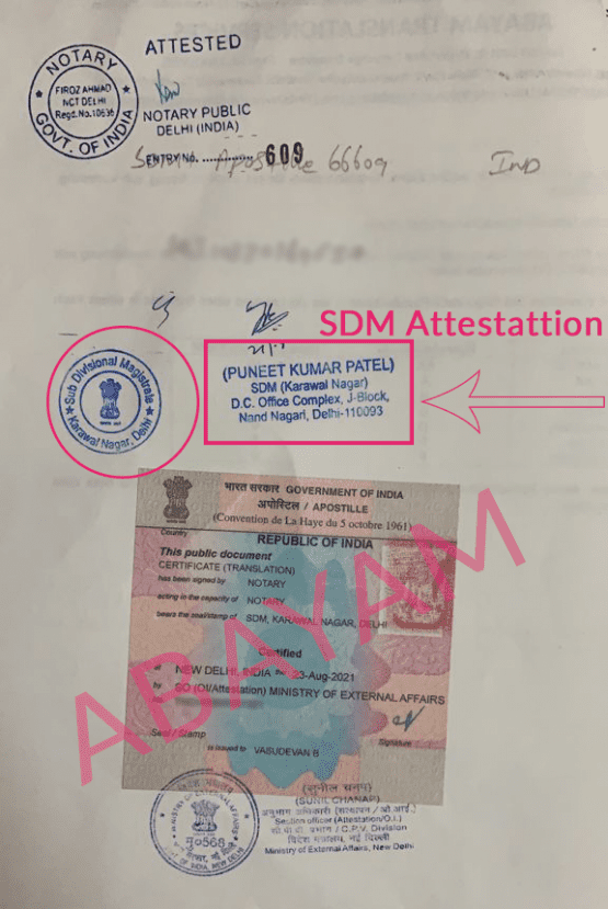 Best SDM Attestation in India Guide] ABAYAM
