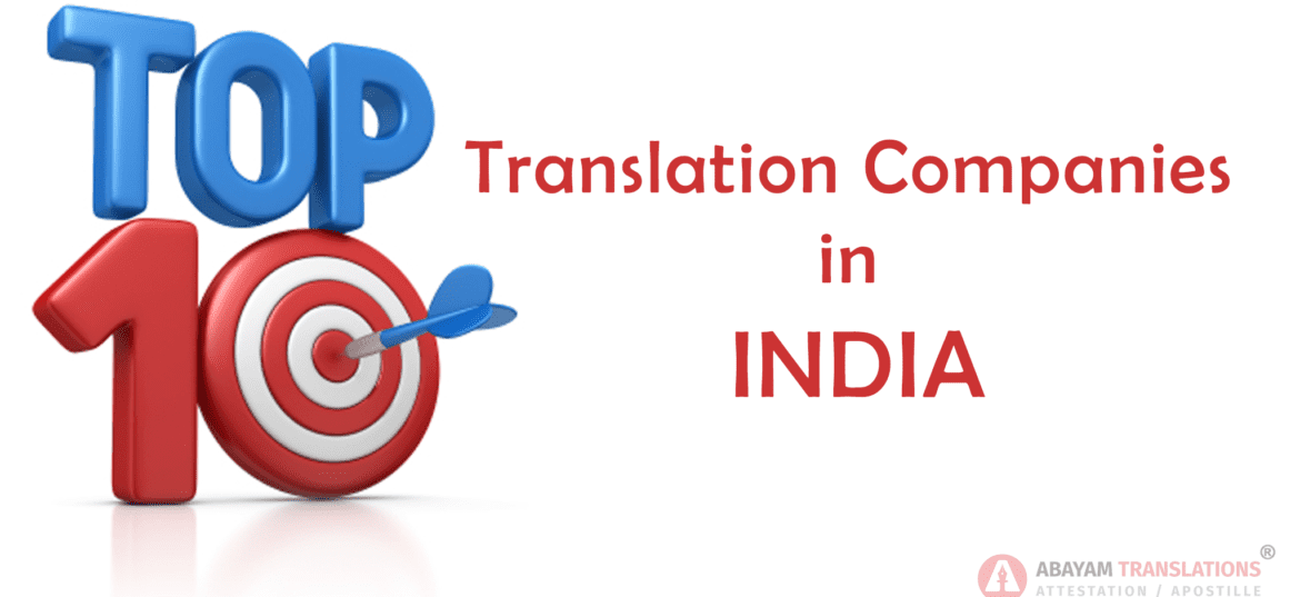 Top 10 Translation Companies in India of the year 2021